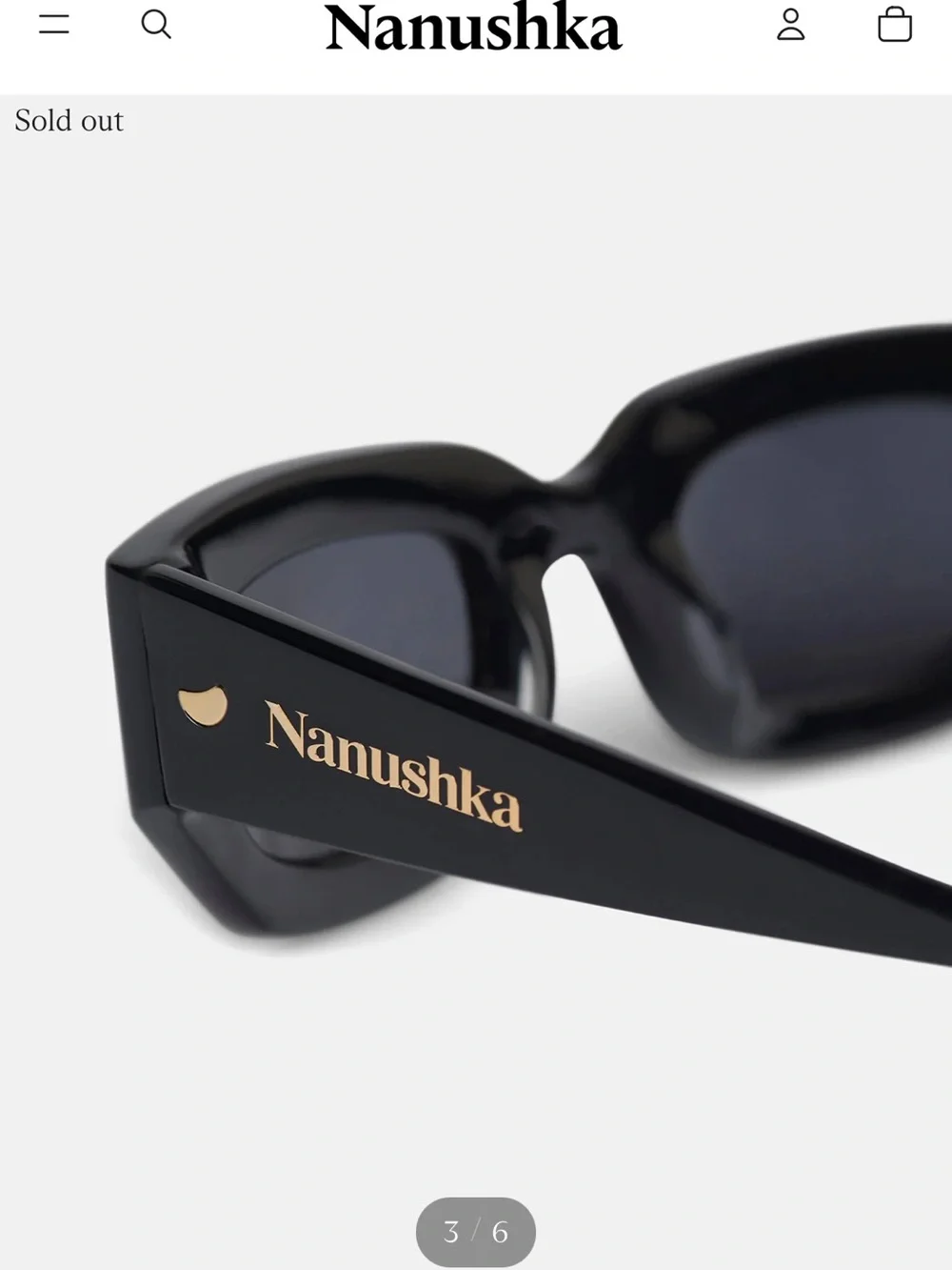 Nanushka Kadee sunglasses in Black